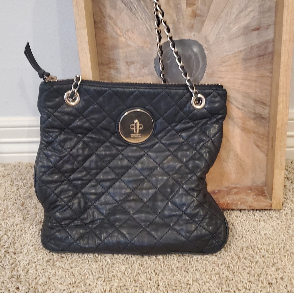 DKNY quilted leather purse
